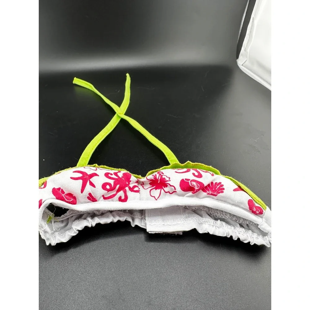 Cabbage Patch Kids Vtg Bikini‎ Top 1980s Swimsuit Bathing Suit Floral
